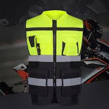 Rompi Safety Reflective Polyester 5 Kantong Kerah