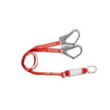 Lanyard Astabil Shock Absorber Double Big Hook EAL 20206 Merah