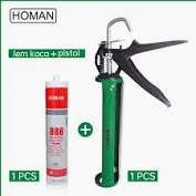 lem kaca sealant asam putih murah lem silicon transparan hitam 300ml