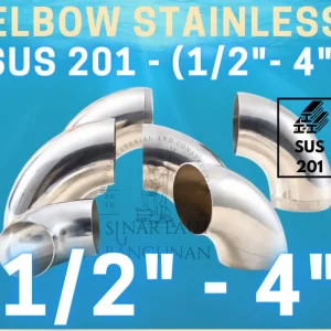 elbow stainless sus 201 1/2 inch - 4 inch