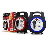 visero alpha kabel roll 10,15 ysrd meteran 4 lubang stop kontak sni - 10 m merah