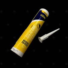 vsm silicone sealant botol acetic lem kaca aquarium silikon perekat general purpose - black hitam