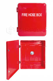 marine fiber fire hose box - endlessafe kotak selang pemadam termasuk reel 60x50x18cm