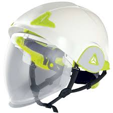 helm safety double shell arc flash + visor delta plus onyx2 pelindung listrik & logam