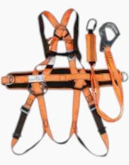 safetybody harnes + lanyard double hook deltaplus har14+an219cdd set alat pelindung jatuh