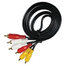 visero kabel av ofc 3in3 1.5 meter - jack audio video cable streo rca aux tembaga