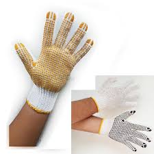 legion genbu sarung tangan bintik katun per pasang safety glove proyek dots anti slip