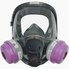 full face respirator delta plus m9300 galaxy-panoramic vision silicone strap