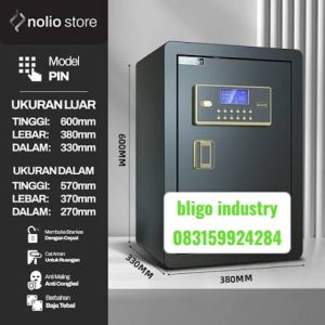 Brankas Besar 70cm - Elektrik PIN & Fingerprint Full Besi Anti Maling