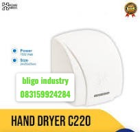 Hand Dryer Automatic Warna Putih Pengering Tangan Otomatis Sensor Wastafel C-220