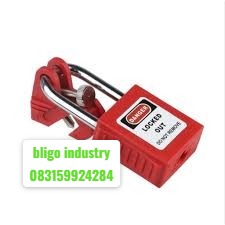 LOTO Padlock Gembok Safety Equipment Leher Panjang Tahan Panas Lockout Tagout Loto Safety Thermoplastic Gembok Alat Perbaikan Rumah Tangga Peralatan Keamanan