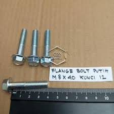 SS304 baut flange M8x40 (SUS304 A2-70 flange bolt stainless)