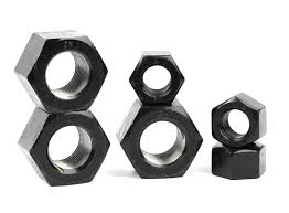 baja hitam 2H hex nut 3/4" (mur hexagon baja ASTM A194)