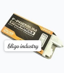 original F-Premium kapur besi stone pencil 1 pack isi 12 pcs