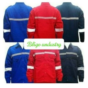 wearpack safety lengan panjang baju seragam kerja pabrik proyek