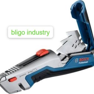 bosch pisau cutter retractable utility knife & blades set 11 pcs