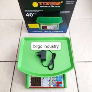 tora timbangan digital 40kg model cc hijau